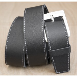 CEINTURE CUIR NOIR | La jean